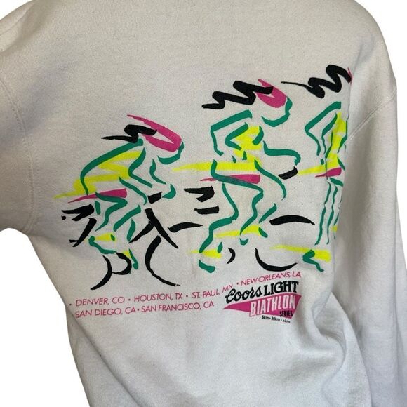 Vintage Coors light 90’s pullover sweatshirt unisex men’s womens small medium - Picture 4 of 9